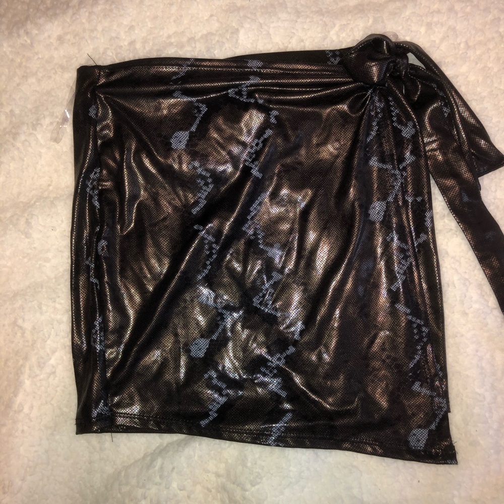 Snake Skin Mini Skirt